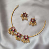 Lotus Hasli Necklace with Earrings