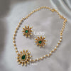 Pearl Green Chocker with Earrings
