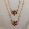 Lotus Two Layer Chain Set with Earrings