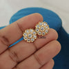 Impon – 9 White Stone Stud Earrings