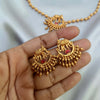 Elephant Golden Beads Necklace with Earring