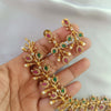 Grand Multicolour Floweral Necklace with Earrings