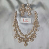Two Layer Grand Bridal Necklace with Earrings