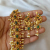 Green Guttapusalu Long Haram Set