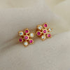 Impon Graceful Flower Stud Earrings