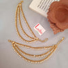 3 Layer Pearl Maatal Earchain – Pearl