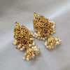 Peocock on a tree - Pearl Earrings