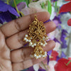 Peocock on a tree - Pearl Earrings