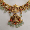 Lakshmi Coral Mint Drops- Real Gold Inspired Nagasi / Nakshi