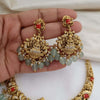 Lakshmi Coral Mint Drops- Real Gold Inspired Nagasi / Nakshi