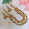 Long 2 Layer: Kaasu & Green Florals