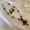 Malar- Long Chain Set Green