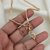 18 inch Micro Gold Plated Dollar Chain