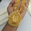 24 Ct Gold Look - Micro Gold Plated Lakshmi Long Haaram