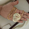 24 inch Micro Gold Plated Dollar Chain