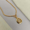 18 inch Micro Gold Plated Dollar Chain
