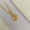 18 inch Micro Gold Plated Dollar Chain