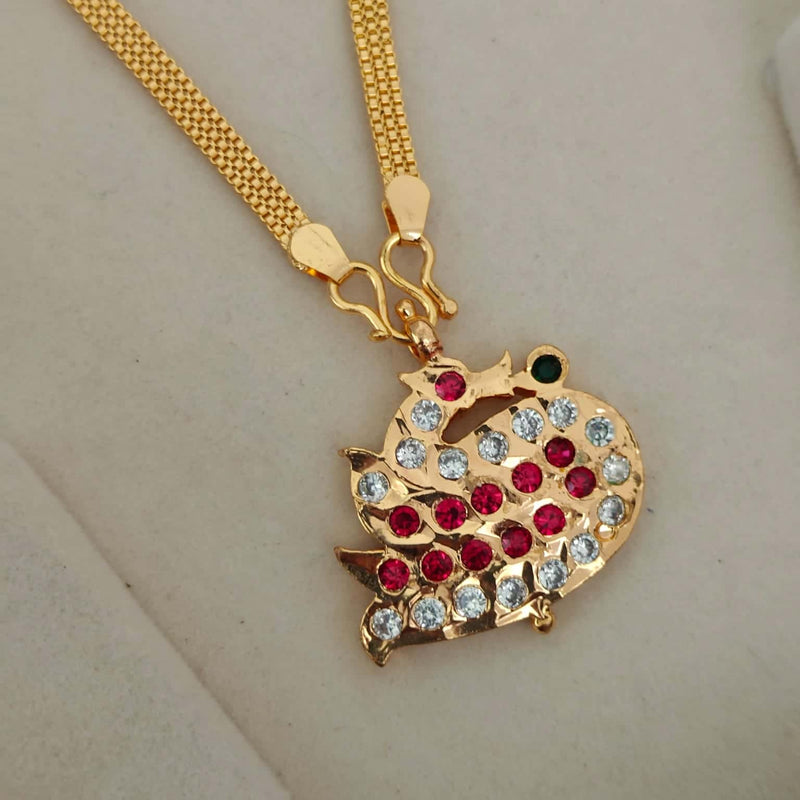 24 inch Micro Gold Plated Dollar Chain