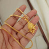 18 inch Micro Gold Plated Dollar chain