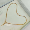 18 inch Micro Gold Plated Dollar Chain
