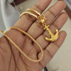 18 inch Micro Gold Plated Dollar Chain