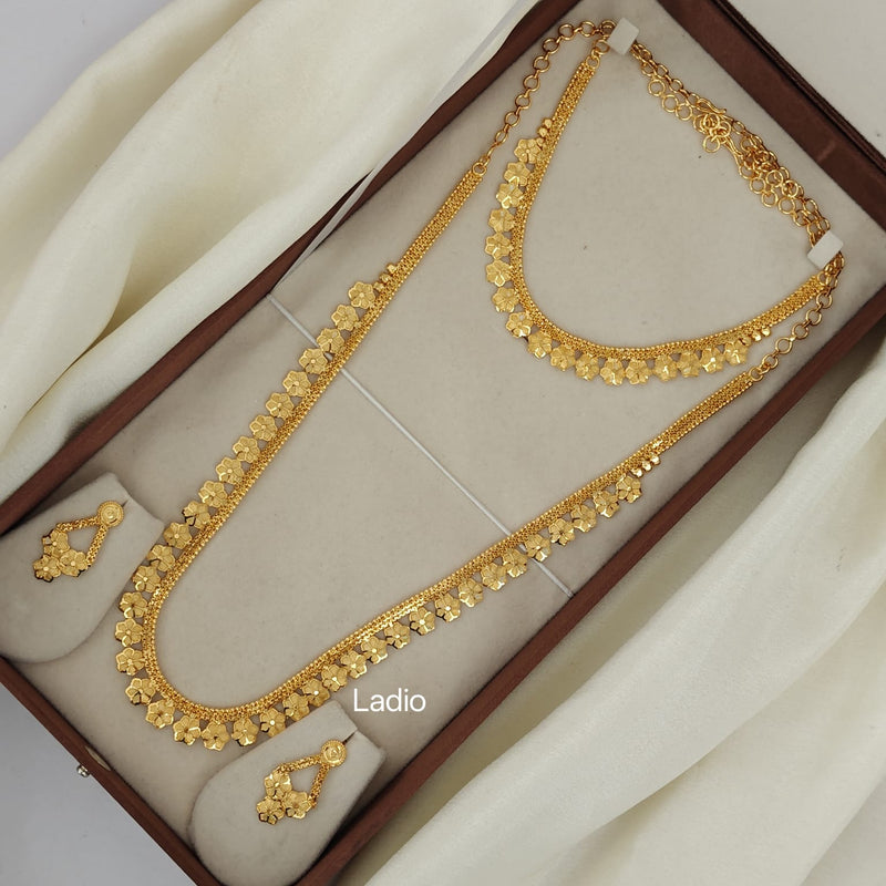 One Gram Micro Gold Plated Bridal Set