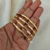 One Gram Micro Gold Plated Bangles-2.4