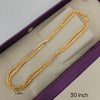 30 inch Micro Gold Plated Chain- Interlock