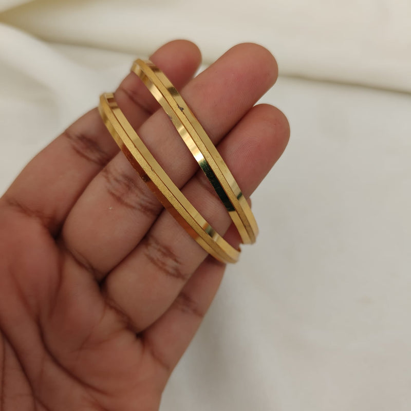 2.6-Exclusively Crafted- One  gram Micro Gold Plated Bangles