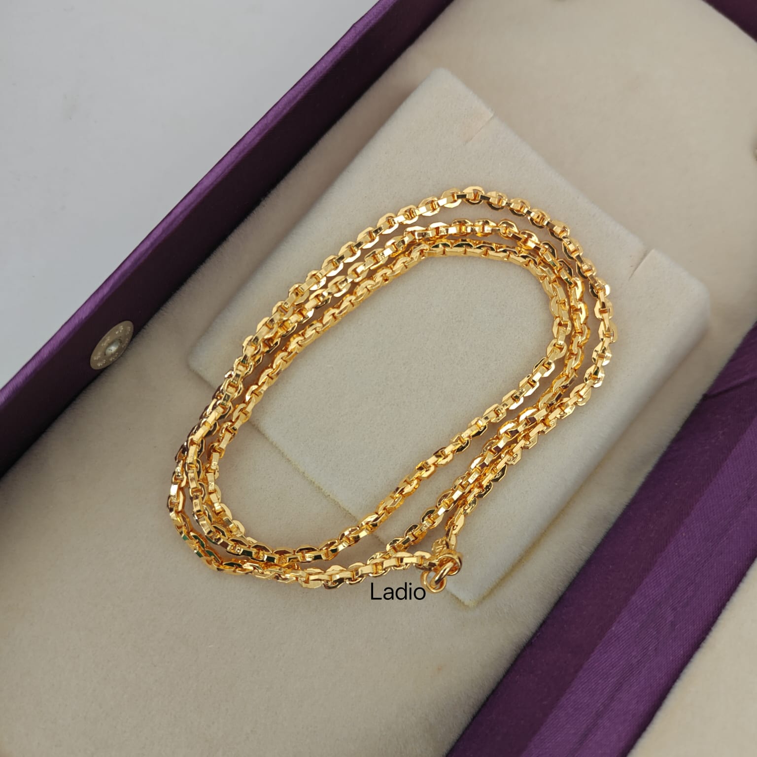 24 inch Micro Gold Plated Chain- Interlock – Ladio