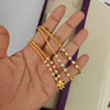 24 inch Micro Gold Plated Chain- Pearl