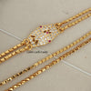 Mugappu Chain - 24 inch Micro gold Plated