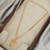 18 inch Micro Gold Plated Dollar Chain