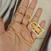 18 inch Micro Gold Plated Dollar Chain