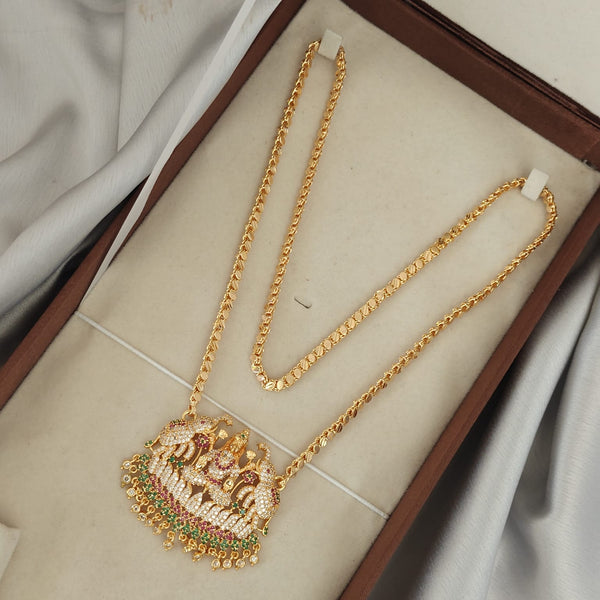 gold thali chains side dollar chain