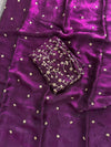 Anu 5 - Space Satin Multi-Sequence Embroidary