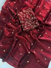Anu 1 - Space Satin Multi-Sequence Embroidary