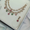 Diamond Two Layer Set Pink & Green