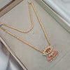24 Inch Micro Gold Plated Dollar Chain