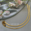 Anklet:One Gram Micro Goldplated - Flat chain