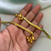 Anklet:One Gram Micro Goldplated - Flat chain