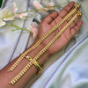 Anklet:One Gram Micro Goldplated - Floral