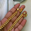 Anklet:One Gram Micro Goldplated - Floral