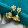 Impon Jhumki-White flower