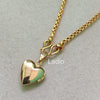 Love Heart - 18 inch Micro Gold Plated Dollar Chain