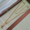 Golden Ball - 18 inch Micro Gold Plated Dollar Chain