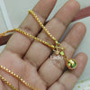 Golden Ball - 18 inch Micro Gold Plated Dollar Chain