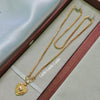 Bigger Heart - 18 inch Micro Gold Plated Dollar Chain