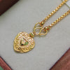 Bigger Heart - 18 inch Micro Gold Plated Dollar Chain