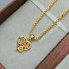 Leaf Heart - 18 inch Micro Gold Plated Dollar Chain